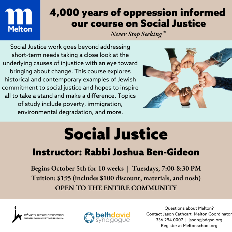 Banner Image for Melton Class: Social Justice