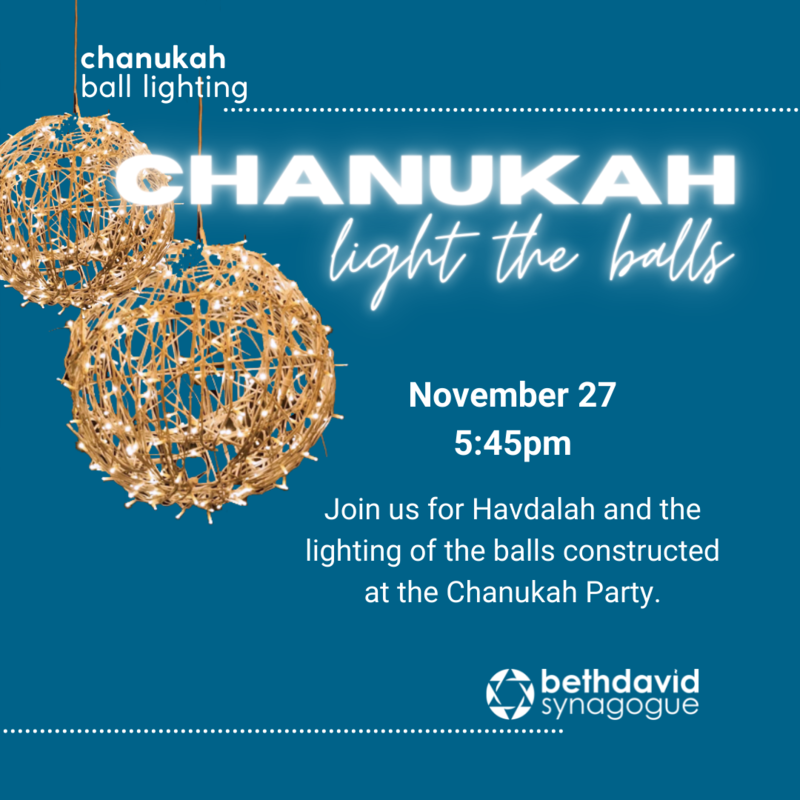 Banner Image for Havdalah and Chanukah Ball Lighting
