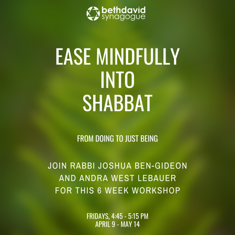 Banner Image for Ease Mindfully Into Shabbat