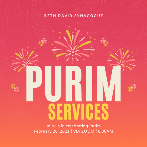 Banner Image for Purim Services