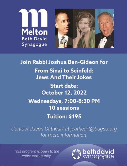 Banner Image for Melton Class: Jewish Humor
